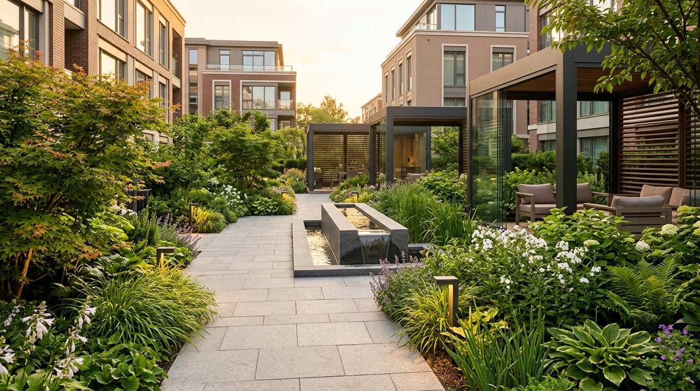 Park Lane Botanical Courtyard and Walking Promenade